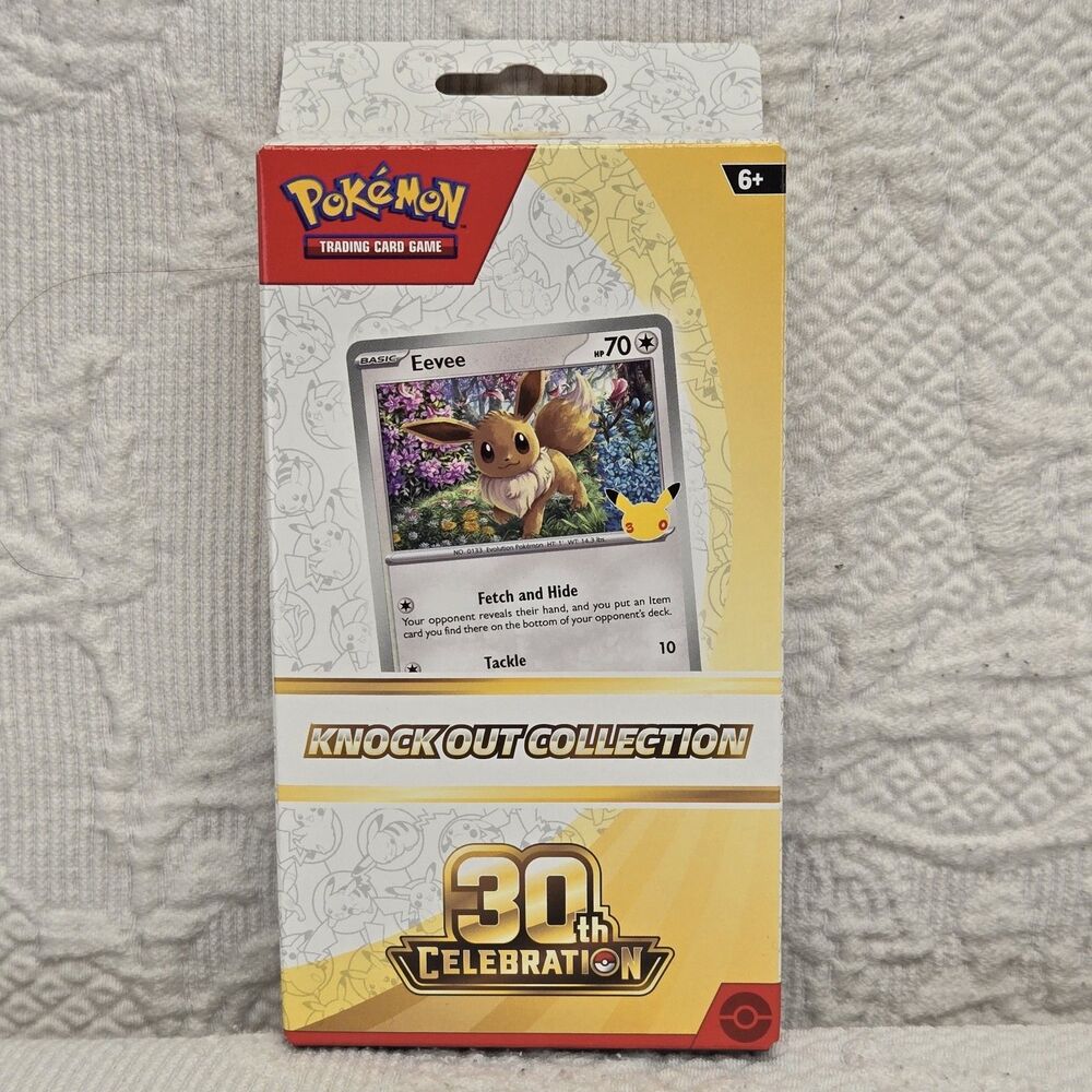 30th Celebration Pokemon TCG Knock Out Eevee Collection Booster Box Brand New